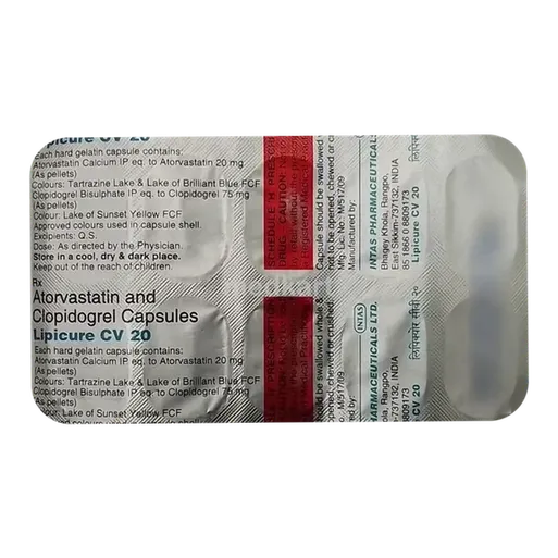 lipicure cv 20/75mg tablet 10's
